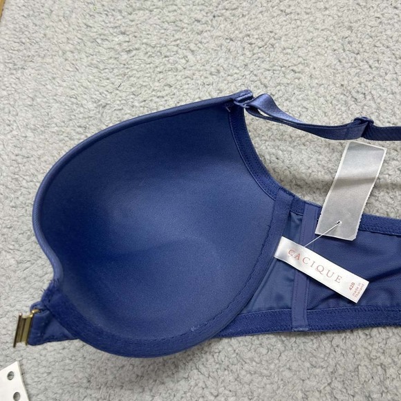 Cacique Bra 42B Push Up Bra Boost Plunge Lane Bryant Racerback - Picture 4 of 9